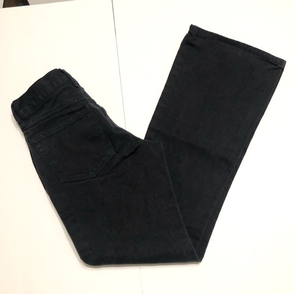 𝅺j Galt  Flare Leg Black Rigid Denim Jeans Womens Size Small - Picture 5 of 9